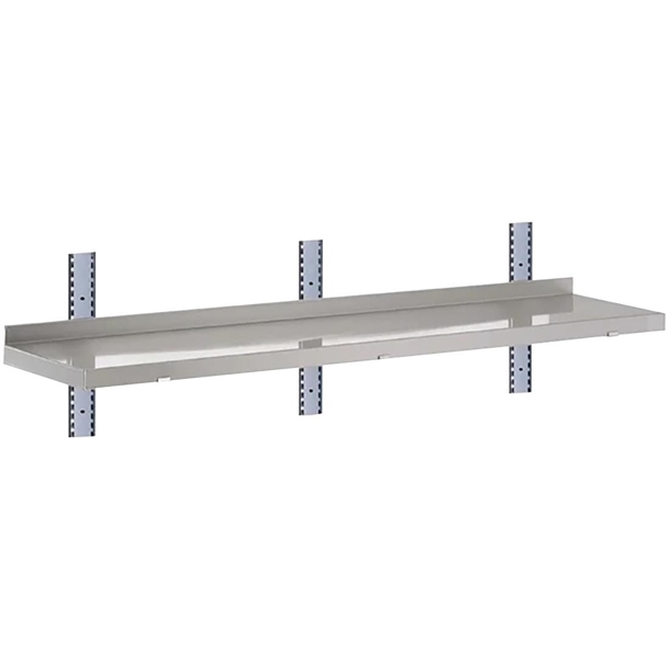 Gastro-M Komplettes Regal 1 Ebene 160x40cm - Vollmontageset (Ohne Schrauben)