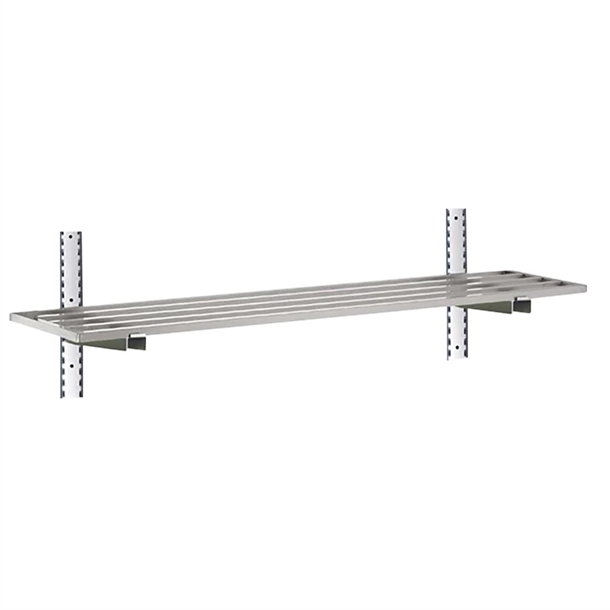 Gastro-M Komplettes Regal 1 Ebene 100x40cm - Komplettes Montageset (Ohne Schrauben)