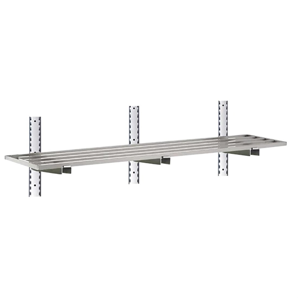 Gastro-M Komplettes Regal 1 Ebene 160x40cm - Komplettes Montageset (ohne Schrauben)