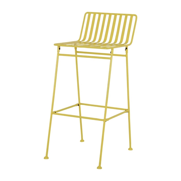 Bolero Spritz Slatted Bar Stool Limoncello Yellow (Set 2)
