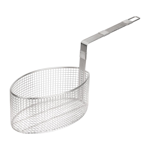 Vogue Oval Frying Basket St/St - 300x146x152mm 11 3/4x5 3/4x5 9/10"