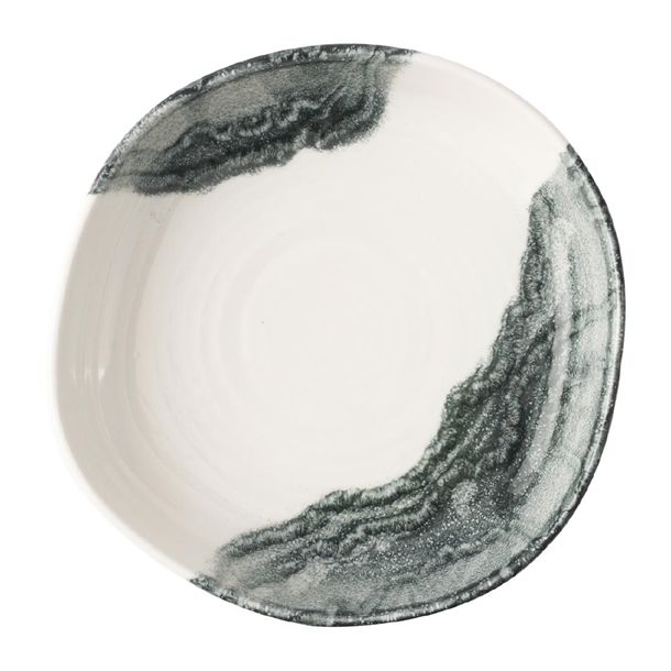 Tide Black Organic Walled Bowl - 189mm (Pack 6) (B2B)