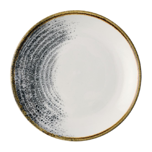 Homespun Accents Black Evolve Coupe Plate - 165mm (Pack 12) (B2B)