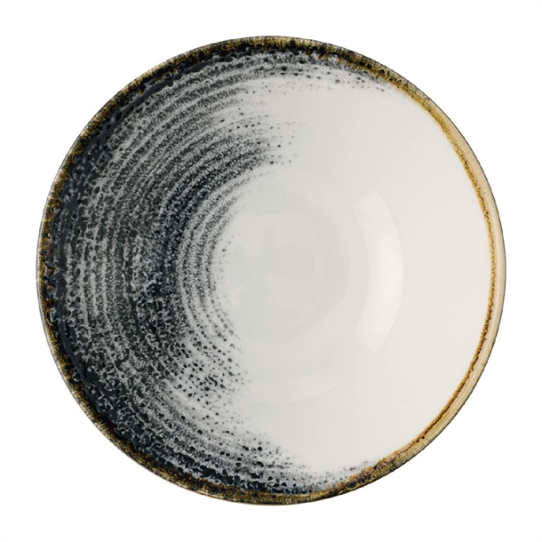 Homespun Accents Black Evolve Deep Bowl - 186mm (Pack 6) (B2B)