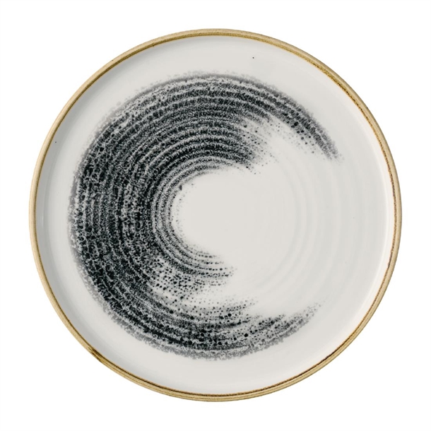 Homespun Accents Black Walled Plate - 257mm (Pack 6) (B2B)