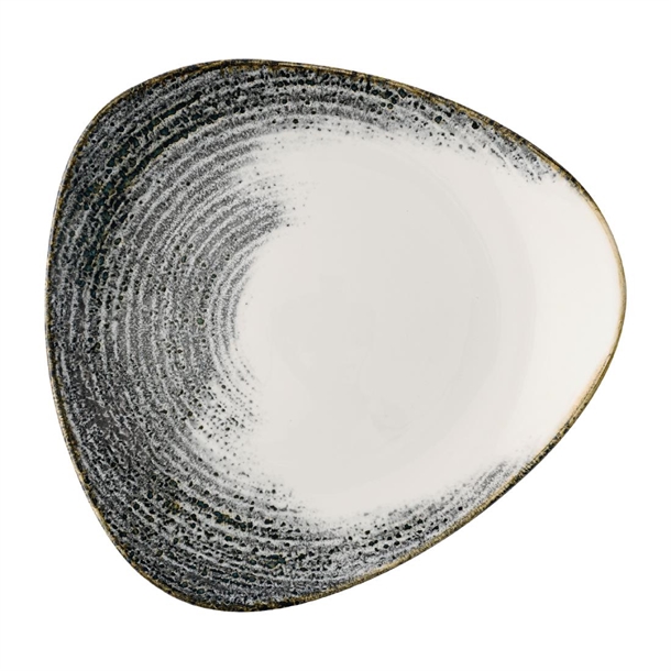 Homespun Accents Black Lotus Plate - 257mm (Pack 12) (B2B)