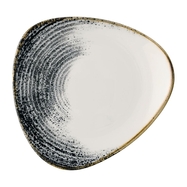 Homespun Accents Black Lotus Plate - 228mm (Pack 12) (B2B)