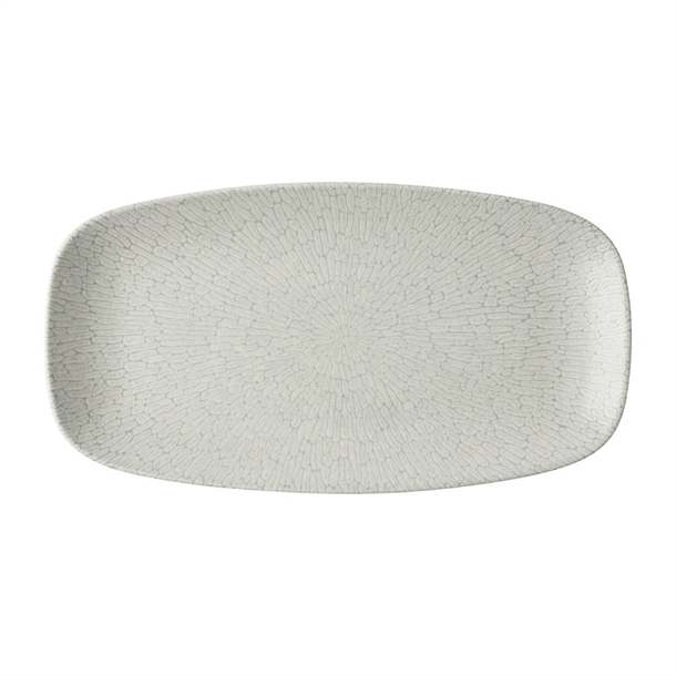 Delta Grey Oblong Plate - 350x187mm (Pack 6) (Direct)