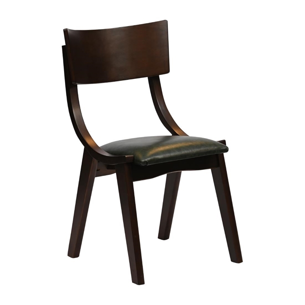 Chelsea Dining Chair in Dark Walnut with Bison Cedar Seat (Pack 6) (B2B)
