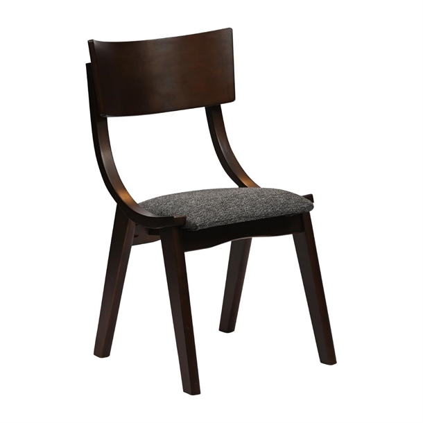 Chelsea Dining Chair in Dark Walnut with Shetland Smoke Seat (Pack 6) (B2B)