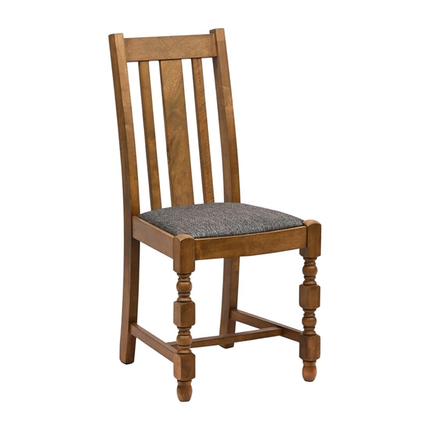 Thame Traditional Dining Chair Weathered Oak Shetland Smoke (Pack 6) (B2B)