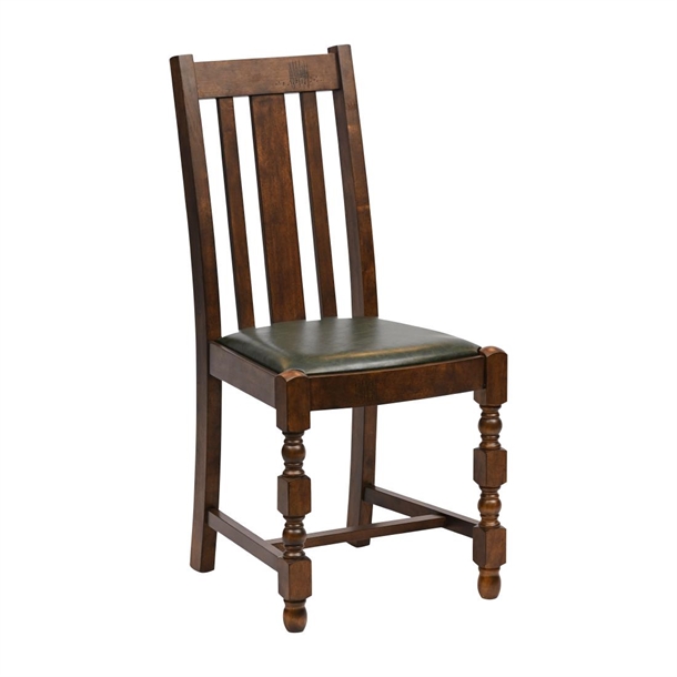Thame Traditional Dining Chair in Vintage Bison Cedar Seat (Pack 6) (B2B)