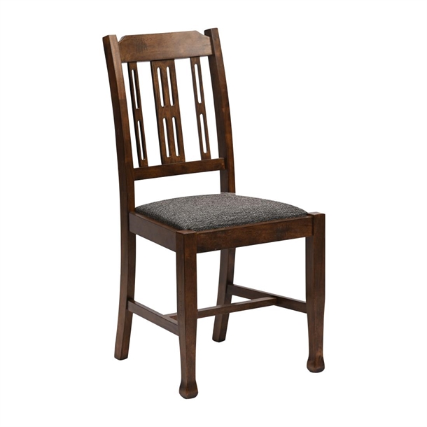 Lattice Back Dining Chair in Vintage with Shetland Smoke Seat (Pack 6) (B2B)