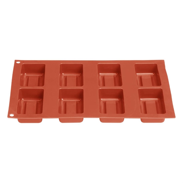 Vogue Silicone Square Cake Mould - 8 Cup