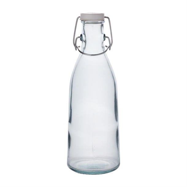 Olympia Recycled Glass Swing Top Bottle - 1Ltr (Box 6)