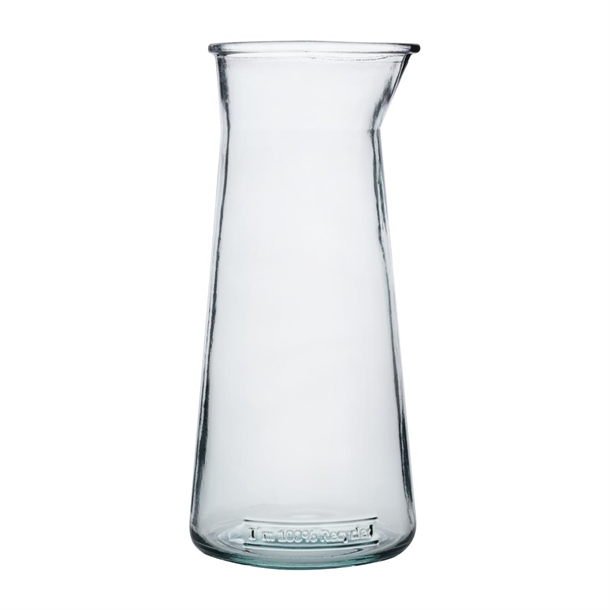 Olympia Recycled Glass Conical Carafe - 1Ltr (Box 6)