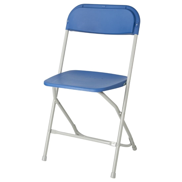 Bolero Folding PP Chair Blue (Pack 10)