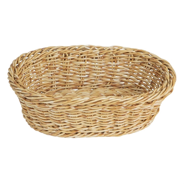 Olympia Oval Basket Light Polywicker - 240x170x70mm