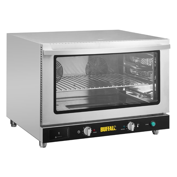 Buffalo Bakery Convection Oven - 4x600x400mm Trays Single Phase 4.6kW