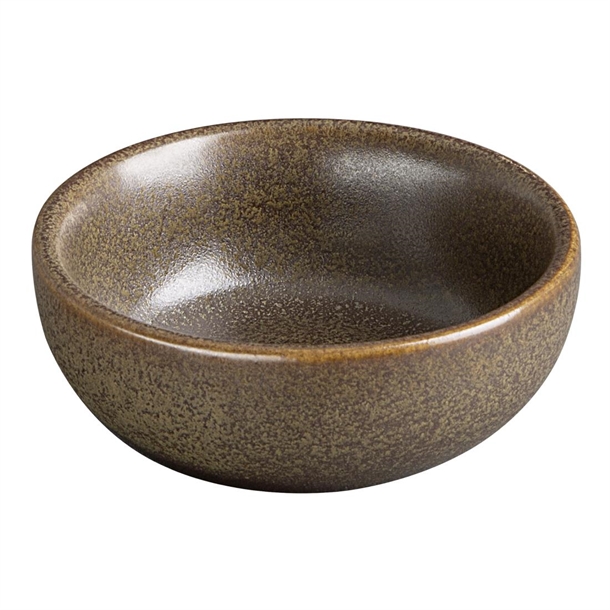 Olympia Ember Mahogany Dipping Dish - 78mm 3" (Box 8)