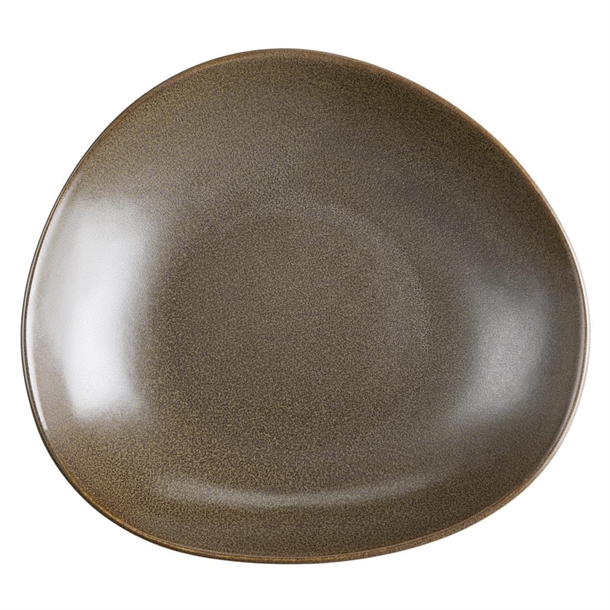 Olympia Ember Mahogany Triangle Bowl - 245x220mm 9 1/2" (Box 4)