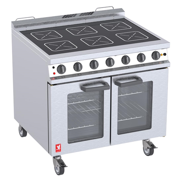 Falcon E3196 Ceramic Glass Top Oven Range with Castors (Direct)