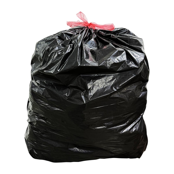 Nisbets Essentials Medium Duty Bin Bag Black - 70ltr (Pack 50)