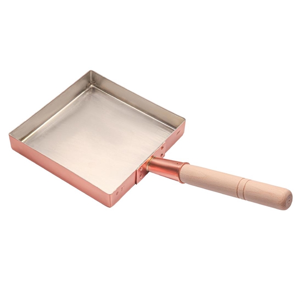 Tamagoyaki SQ C Omelette Pan Copper/Tinned - 210mm