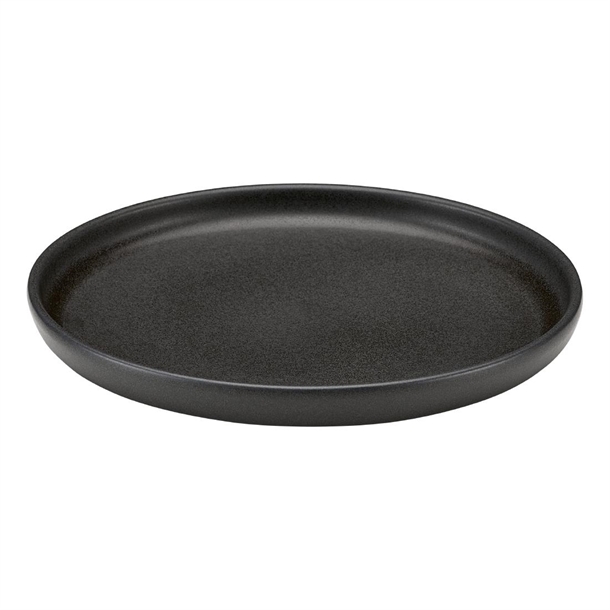Bauscher Elements Black Plate - 220mm (Pack 6) (B2B)