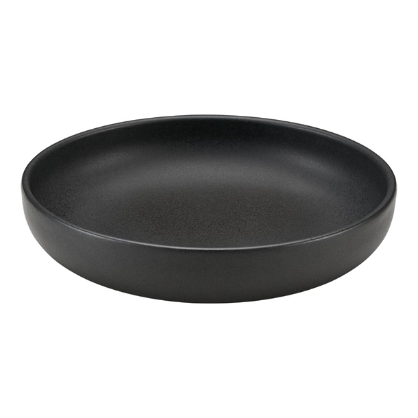 Bauscher Elements Black Bowl - 220mm (Pack 6) (B2B)