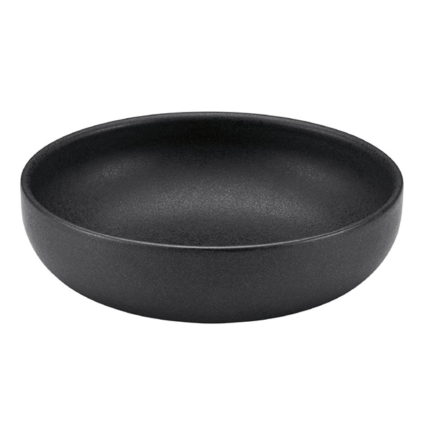 Bauscher Elements Black Bowl - 160mm (Pack 6) (B2B)