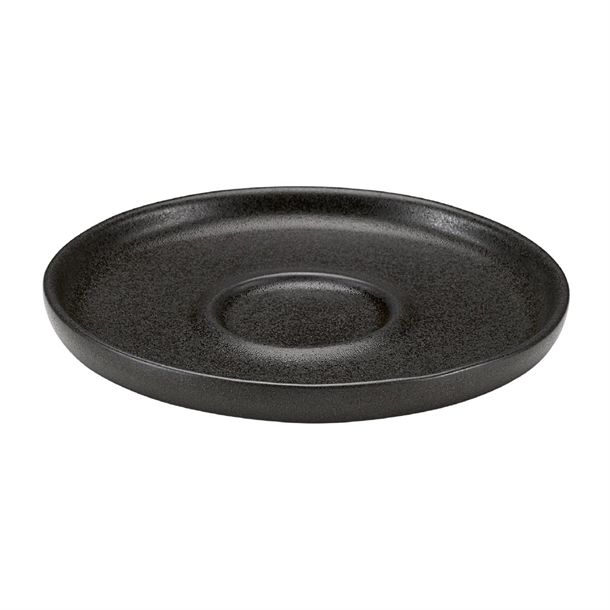 Bauscher Elements Black Saucer - 120mm (Pack 6) (B2B)