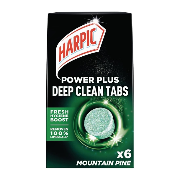 Harpic Power Plus Toilet Tab Pine (Pack 6)