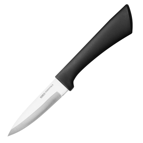 Nisbets Essentials Black Paring Knife - 3 1/2"