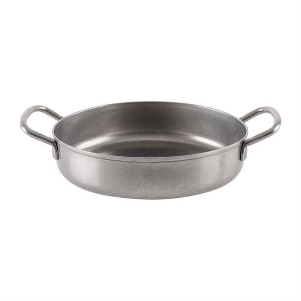 Olympia Table Presentation Vintage Double Handle Dish Stainless Steel - 150mm