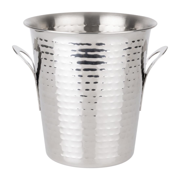Olympia Flare Wine Bucket Hammered Stainless Steel