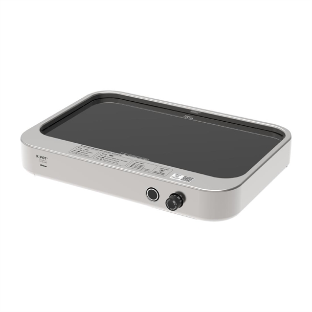 Rieber Glass Ceramic Hob K-Pot Connect Stainless Steel GN 1/1 2.2kW (Direct)