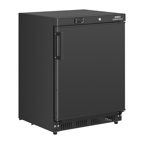 Nisbets Essentials Under Counter Fridge Black - 150Ltr