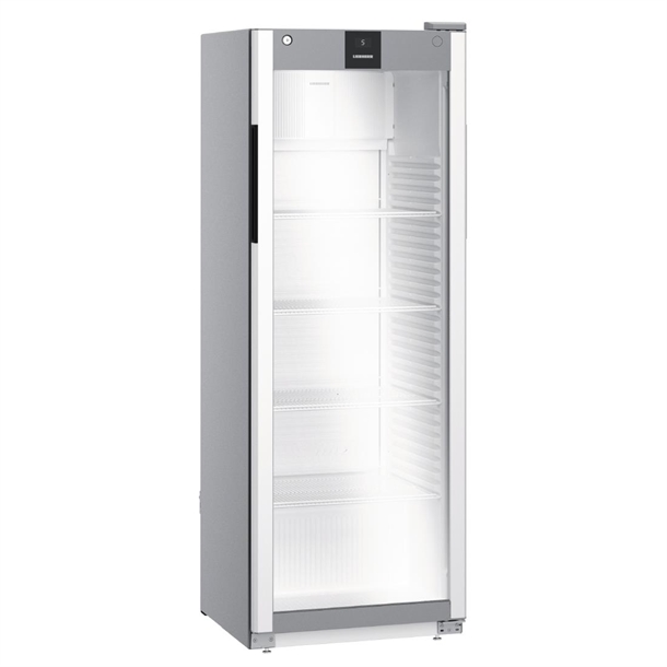 Liebherr St/St with Single White Glass Door Display Fridge - 347Ltr (Direct)