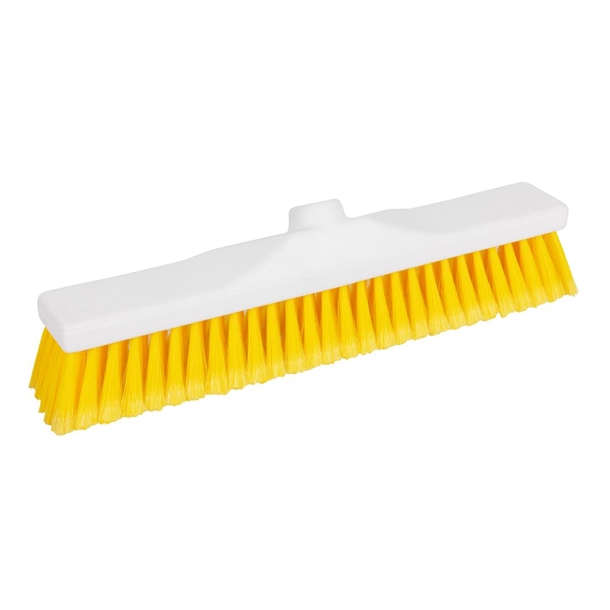 Jantex Soft Hygiene Broom Yellow - 400mm 16"