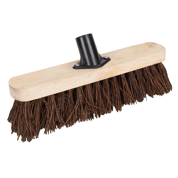 Jantex Stiff Bassine Wooden Broom Head - 12"