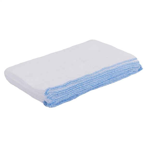 Jantex Blue Dish Cloths - 400x300mm (Pack 10)