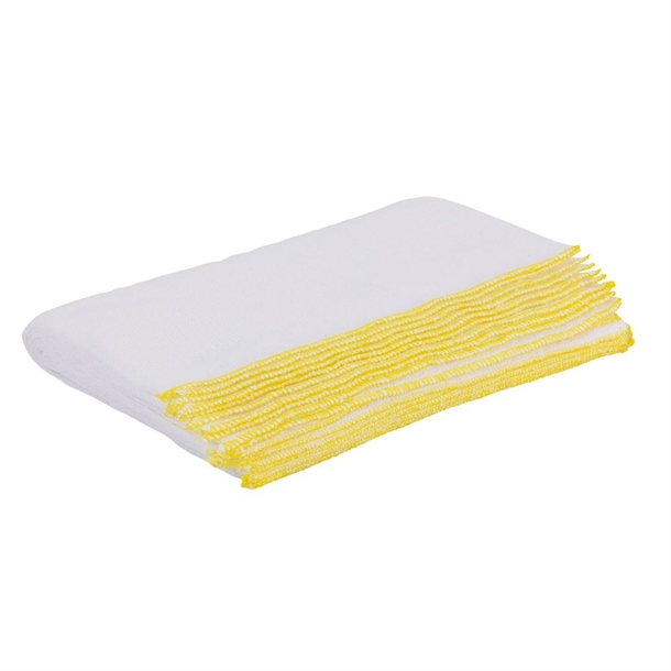 Jantex Yellow Dish Cloths - 400x300mm (Pack 10)