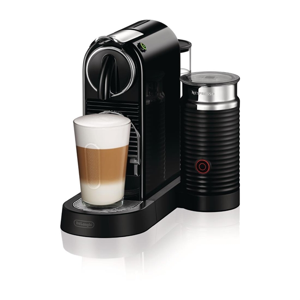 Nespresso CitiZ by De'Longhi & Aeroccino3 Milk Frother Black EN267