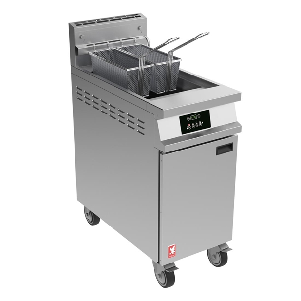 Falcon DominatorPlus G3840FP 1 Pan 2 Basket LPG Fryer Filtration Castors (B2B)