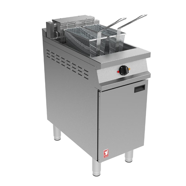 Falcon DominatorPlus E3840F 1 Pan 2Basket Fryer Filtration Castors 3PH (B2B)