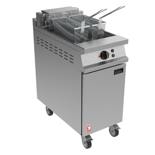 Falcon DominatorPlus E3840FX 1Pan 2Basket Filtration&Angel Fryer Castors (B2B)