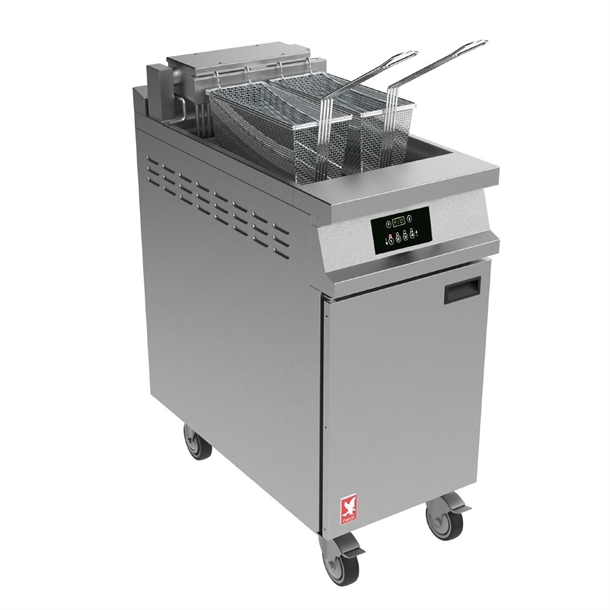 Falcon DominatorPlus E3840P 1 Pan 2 Basket Prog Elec Fryer On Castors (Direct)
