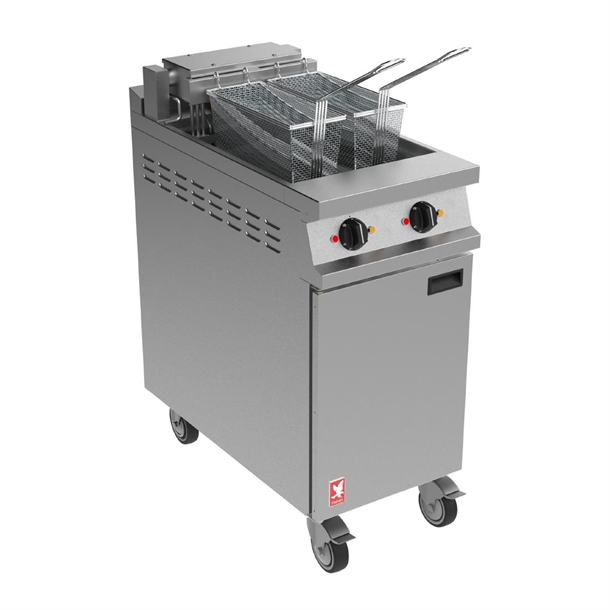Falcon DominatorPlus E3845 2 Pan Electric Fryer On Castors (B2B)