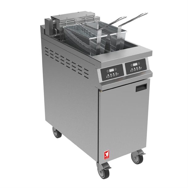 Falcon DominatorPlus E3845FP 2 Pan Elec Fryer with Filtration On Castors (B2B)